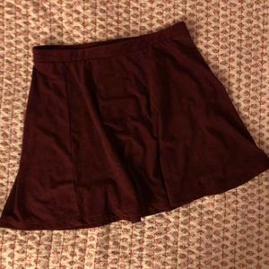 Maroon Mini Skirt